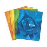 Cahier brochure rembordée rigide 7000 17x22 cm 192 pages petits carreaux 70 g - Assortis