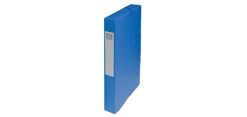 Archivbox aus Colorspan-Karton 600g, Rückenbreite 25mm, Gummizuverschluss, Rückenetikett, 25x33cm für DIN A4