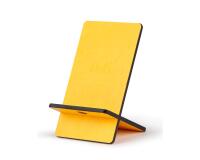 Rhodiarama support pour téléphone mobile simili cuir italien 13x8x8,5 cm - Jonquille