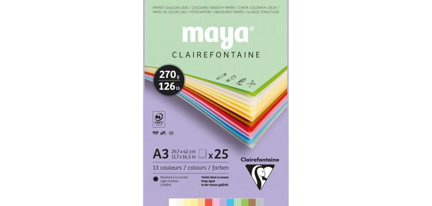 Maya bloc collé 25F A3 270g