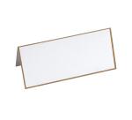 50 chevalets bordés or, 44x96mm plié, 320g - extra blanc