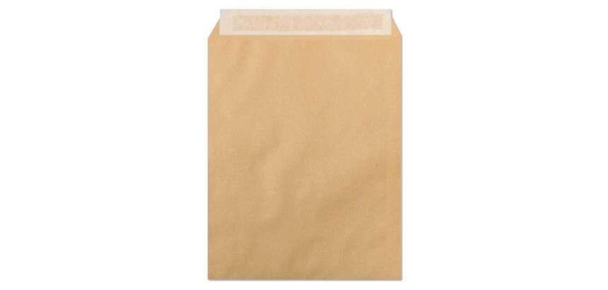 Boite de 250 Pochettes Kraft Milleraies Brun 24-260x330 mm - Auto-Adhésives - 90g/m2 - Brun