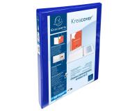Classeur PP personnalisable Kreacover - 4 anneaux en D 15mm - A4 maxi - Bleu