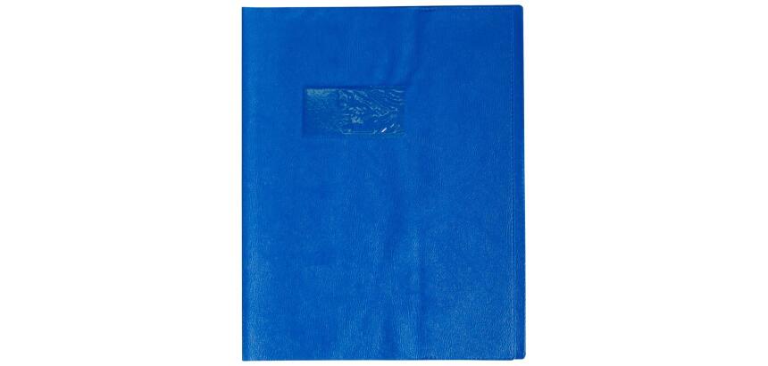 Protège-cahiers grain cuir PVC 22/100ème 17x22 cm