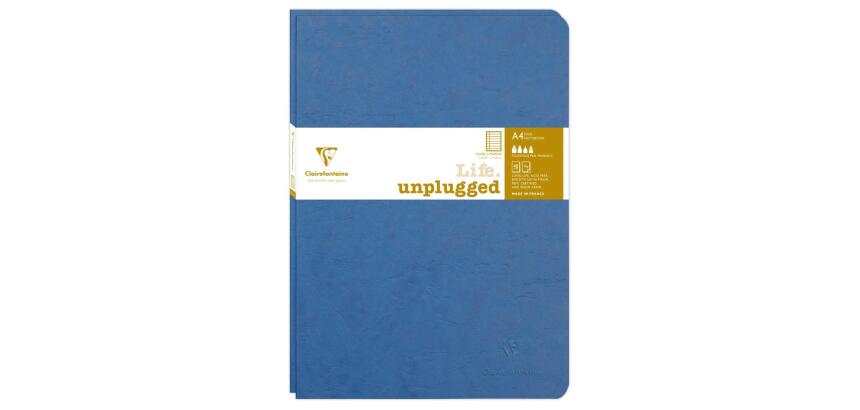 Set de 2 carnets piqués Age Bag A4 96 pages ligné + marge - Bleu