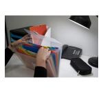 Clasificador/maletín Exacompta 13 compartimentos en polipropileno Crystal - 33x25cm