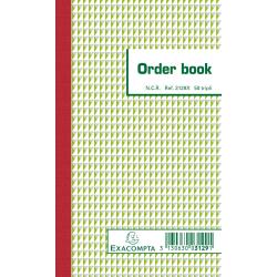 Orderbook lined 17x10.5 cm 50 sheets triple carbonless