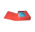 Archivbox aus Colorspan-Karton 600g, Rückenbreite 80mm mit Etikett, 25x33cm für DIN A4