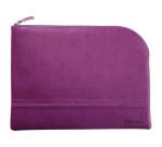 Rhodiarama pochette zippée en simili cuir - taille L (21x28 cm) - Violet