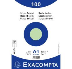 Fichas de cartulina bristol 205 g/m2 - Liso - 210x297 mm