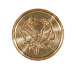 Pastille laiton sur broche 24 mm