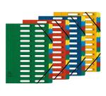 Clasificadores Harmonika ® lomo extensible Con gomas y ventanas troqueladas - Tamaño: 24x32 cm para: A4