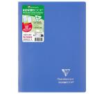 Cahier piqué Koverbook A4 96 pages petits carreaux couverture polypropylène opaque 100% recyclé - Assortis