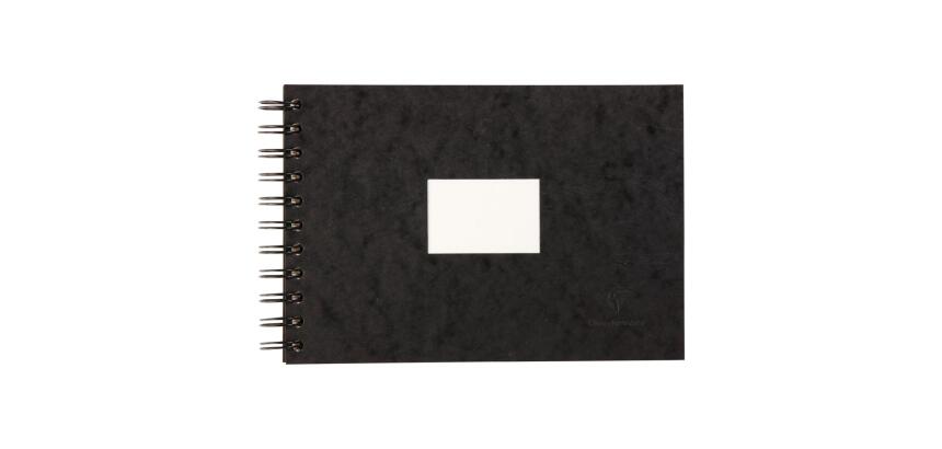 Carnet de Voyage aquarelle spiralé 20F A5 300g - Noir