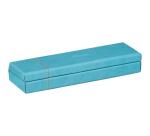 Rhodiarama plumier simili cuir italien 21x5,5x3 cm - Turquoise