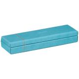 Rhodiarama plumier simili cuir italien 21x5,5x3 cm - Turquoise