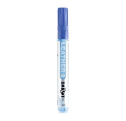 DARWI Marqueur Peinture sur Cuir Pointe Conique Fine 2mm - Bleu