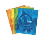 7000, Notitieschrift harde kaft genaaid 17x22cm 96 blad séyès 70g. - Geassorteerde kleuren