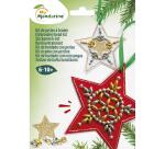 Kit à broder, déco étoiles - Vert