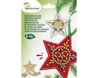 Kit à broder, déco étoiles - Vert