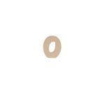 Chiffre 0 kraft 20cm - Kraft