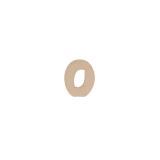 Chiffre 0 kraft 20cm - Kraft