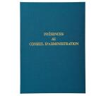 Registre 29,7x21cm - Présence Conseils d'Administration 100 pages. - Bleu