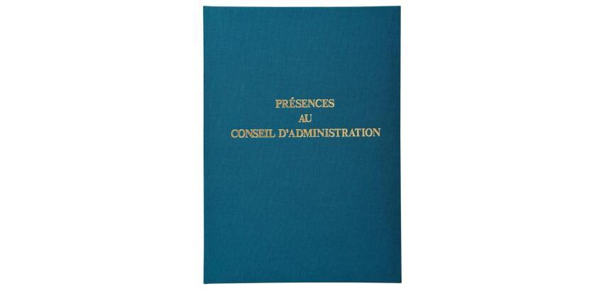 Registre présence conseils d'administration Exacompta 71E 29,7 x 21 cm100 pages.