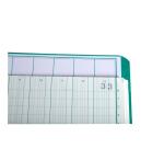 Piqûre 240X320 13 colonnes 80 pages foliotées avec paresseuse - Couleurs assorties