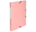 Boite de classement Exabox Dos 25mm carte lustrée Aquarel - A4 - Couleurs assorties