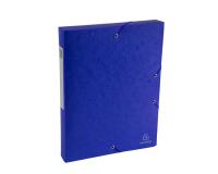 Boite de classement Exabox Dos 40mm Carte lustrée Scotten - A4 - Bleu