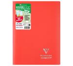 Cahier piqué Koverbook A4 96 pages grands carreaux couverture polypropylène opaque 100% recyclé - Assortis