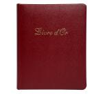 Livre d'or Cuir Alpille 140 pages ivoire - 26x22cm vertical