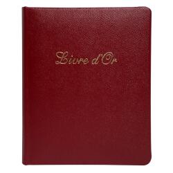 Exacompta Leather 'Livre D'or' Guest Book (French Cover)