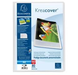 Carpeta de funda Kreacover® Chromaline semirrígido 5/10º - (Vistas: 160 Fundas: 80) - 24x32 cm para A4 - Incoloro