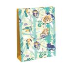 Jungle, kraft blanc, sac large 26,5x14x33 cm - Multicolore