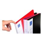 Carpeta Exacompta de fundas con porta etiqueta 3 caras polipropileno rigido 20 vista - A4 - Negro