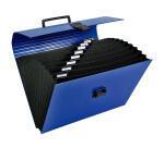 Trieur valisette avec poignée 12 compartiments Iderama - A4 - Couleurs assorties