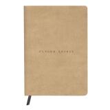 Carnet brochure cousue Flying Spirit Beige A5 180 pages ligné couverture cuir vieilli papier ivoire 90g - Beige