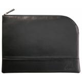 Rhodiarama pochette zippée en simili cuir - taille L (21x28 cm) - Noir