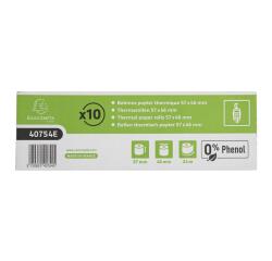 Papel térmico Exacompta 57 x Ø 46 x 12 mm x 24m 55g 40754E 1 copia SBPA FSC con impresión en reverso FSC