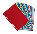 Intercalaires imprimés numériques PP couleurs 31 positions - A4 - Couleurs assorties