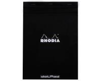 dotPad - bloc agrafé Rhodia N°18 21x29,7 cm dot 80 feuillets 80g - Noir