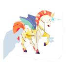 Crea 3D, Licorne - Violet