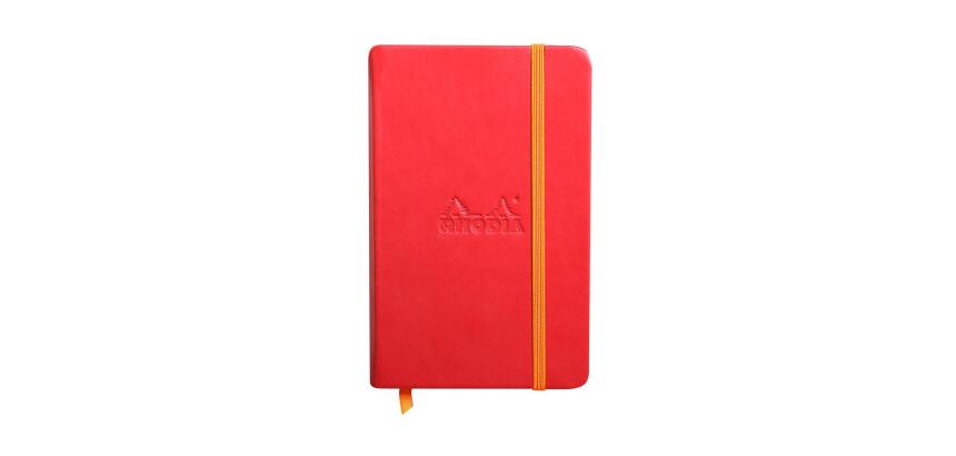 Rhodia Rhodiarama Notebook - 9 x 14 cm - Plain - Hard Cover - Poppy