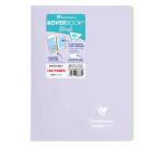 Cahier reliure intégrale enveloppante Koverbook A4 160 pages ligné + marge couverture polypropylène transparent