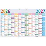 Calendrier Multicolore 13 mois 65 x 40,5 cm Annuel 2026 - Multicolore