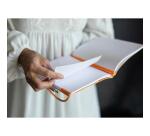 Rhodiarama Meeting A5+ 160 pages microperforé papier blanc 90g avec élastique + p-stylo - Noir