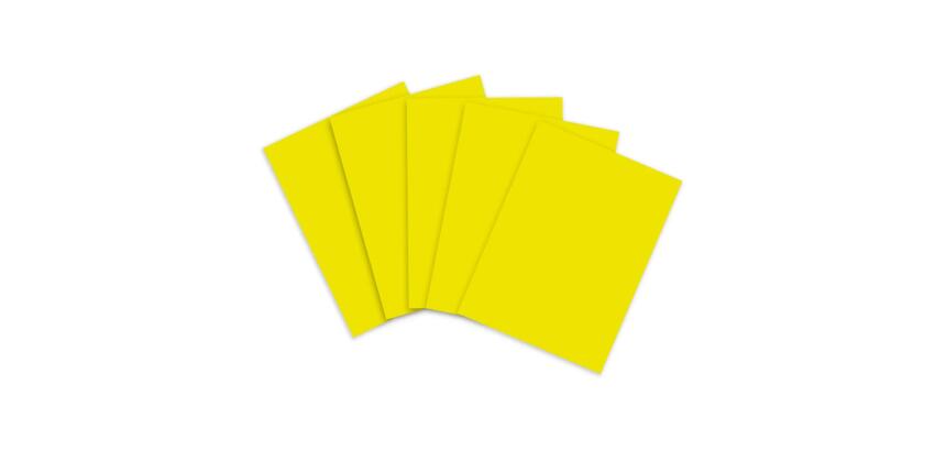 PAPIER AFFICHE FLUO, Paquet de 25 feuilles 90g/m² au format 60x80cm