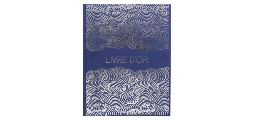 Livre d'or 100 pages tranche argent Japan